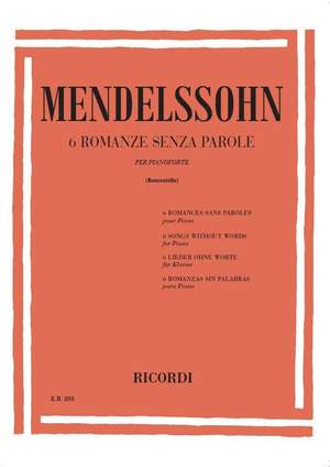 Mendelssohn: Romances sans Paroles: Extracts (ed. V.Romaniello)