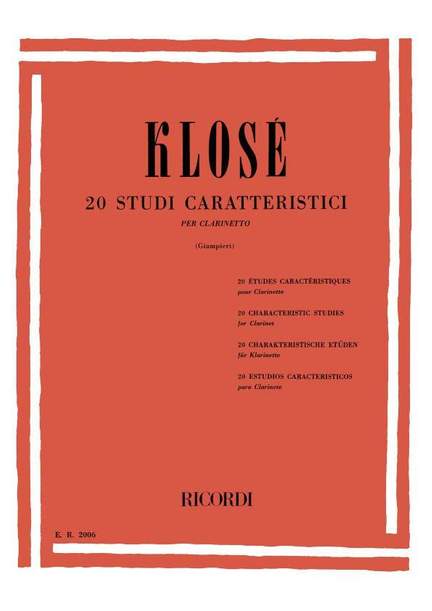 Klosé: 20 Studi caratteristici