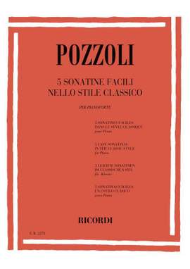 Pozzoli: 5 Sonatine facili nello Stile classico