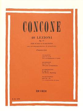 Concone: 40 Lezioni Op.17 (bar/bass)