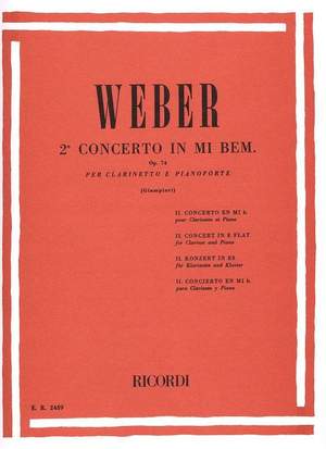 Weber: Concerto No.2, Op.74 in E flat major (red. A.Giamperi)