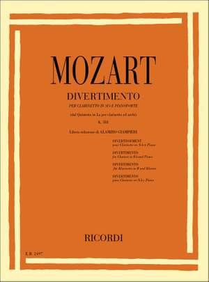 Mozart: Quintet KV581 for Clarinet & Strings in A major