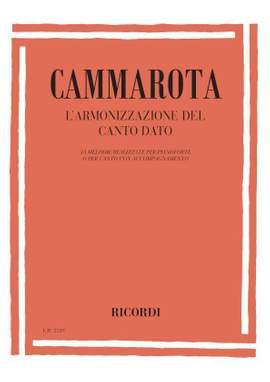 Cammarota: L'Armonizzazione del Canto dato