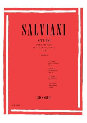 Salviani: Studies for Saxophone Vol.3