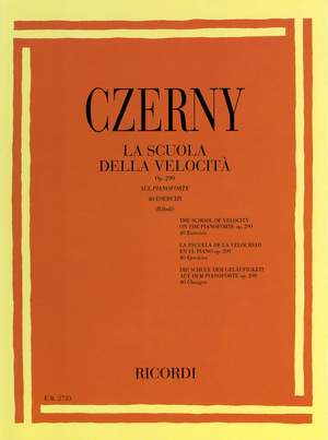 Czerny: Ecole de la Velocite Op.299 (Ricordi)
