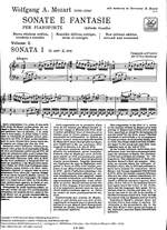 Mozart: Sonatas & Fantasies Vol.1 (Crit.Ed.) Product Image