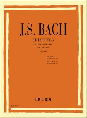 Bach: 6 Suites (ed. R.Filippini)