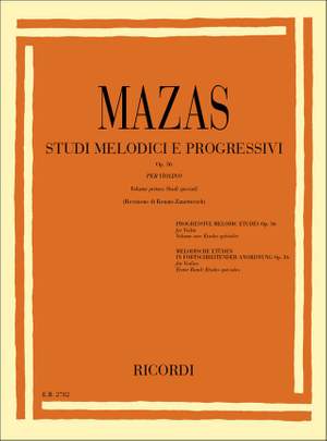 Mazas: Studies Op.36, Vol.1 (ed. D.Zanettovich)