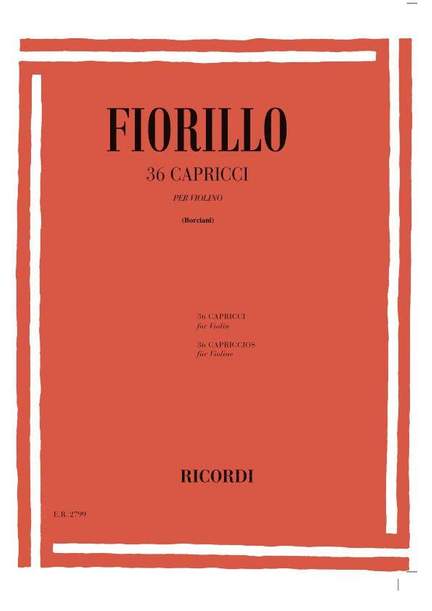 Fiorillo: 36 Caprices (ed. P.Borciani)