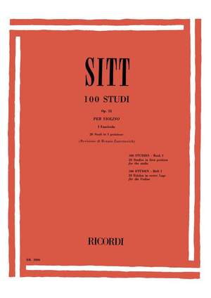 Sitt: 100 Studies Op.32, Vol.1 (ed. R.Zanettovich)
