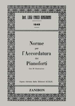 Bongioanni: Norme per l'Accordatura dei Pianoforte
