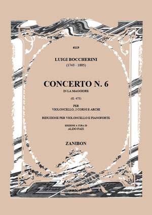 Boccherini: Cello Concerto No. 6 in A major G475