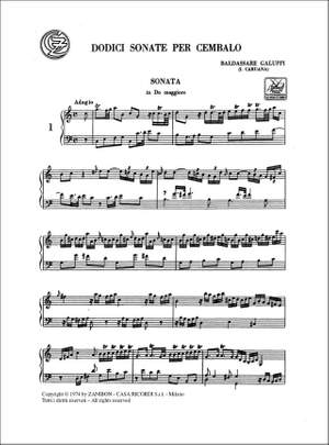 Galuppi: 12 Sonatas