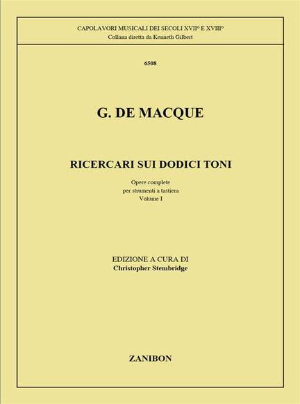 Macque: Ricercari sui dodici Toni