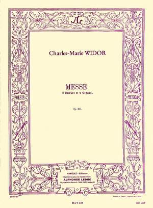 Charles-Marie Widor: Mass, Op. 36 Product Image