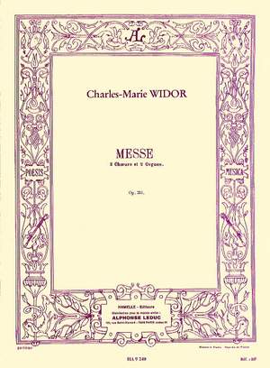 Charles-Marie Widor: Mass, Op. 36