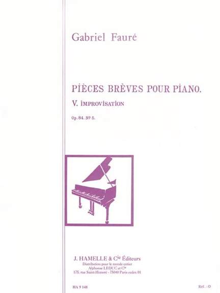 Gabriel Fauré: Improvisation Op.84, No.5