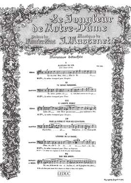 Jules Massenet: Jongleur de Notre Dame