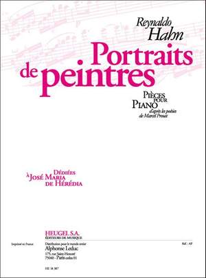 Reynaldo Hahn: Portraits De Peintres