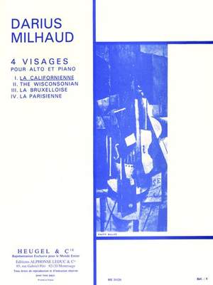 Darius Milhaud: Quatre Visages Op.238 No.1 - La Californienne