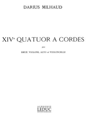Darius Milhaud: Darius Milhaud: Quatuor a Cordes No.14, Op.291