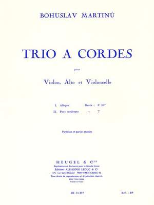 Bohuslav Martinu: Trio à cordes n°2 H238