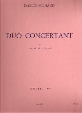 Darius Milhaud: Duo Concertant Op.351