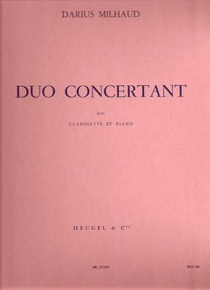 Darius Milhaud: Duo Concertant Op.351