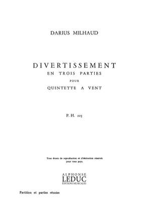Darius Milhaud: Divertissement en 3 Parties Op.299b