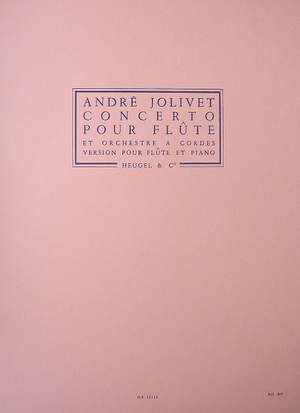 André Jolivet: Concerto For Flute And String Orchestra