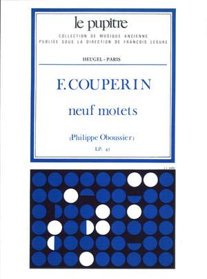 François Couperin: 9 motets partition ( Le Pupitre 45 )