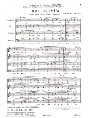 Villette: Ave Verum Op.3