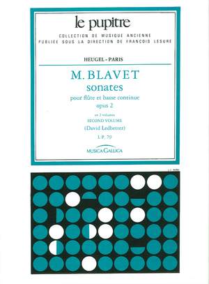 Michel Blavet: Sonates pour flutes et continuo op 2 volume 2