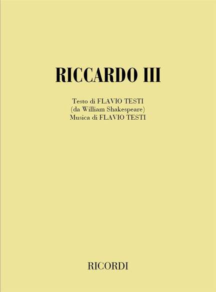 Testi: Riccardo III