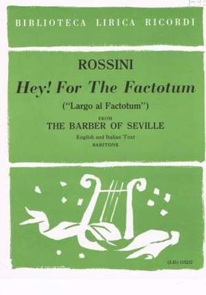 Rossini: Largo al Factotum della Città (in A)