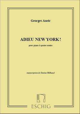 Auric: Adieu New-York, Foxtrot