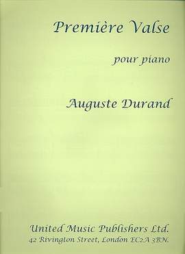 Durand: Valse No.1, Op.83 in E (UMP)