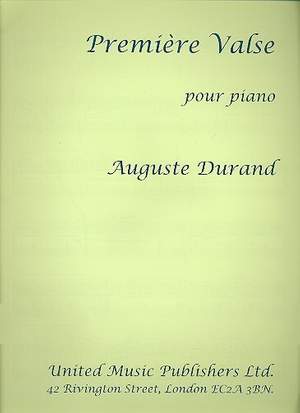 Durand: Valse No.1, Op.83 in E (UMP)