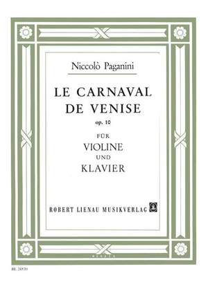 Paganini, N: Le Carneval de Venise op. 10