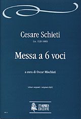 Schieti, C: Mass for 6 Voices (c.1585-87) [original clefs]