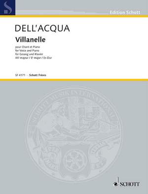 Dell'Acqua, E: Villanelle Es-Dur E flat major
