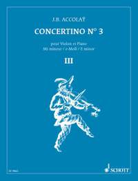 Accolay, J B: Concertino No. 3