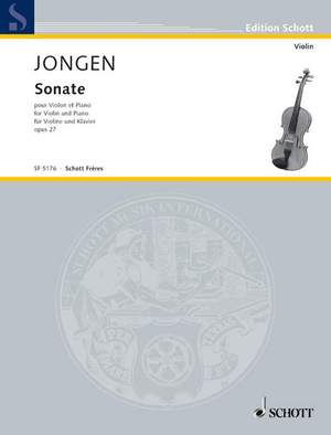 Jongen, J: Sonate op. 27