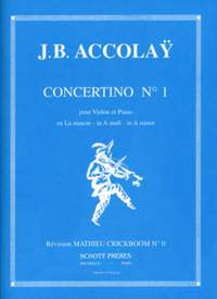 Accolay, J B: Concertino No. 1 A Minor