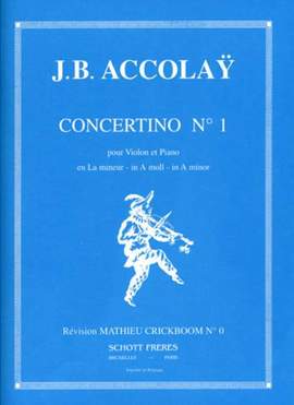 Accolay, J B: Concertino Nr. 1 a-Moll A minor