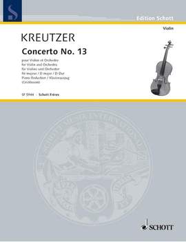Kreutzer, R: Konzert Nr. 13 D-Dur D major