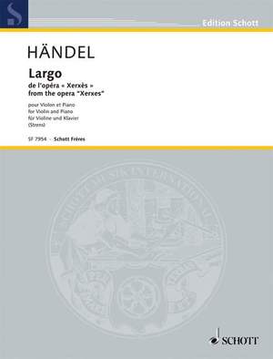 Handel, G F: Largo B flat major