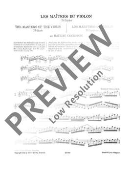 Crickboom, M: Les Maîtres du Violon Vol. 7