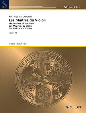 Crickboom, M: Les Maîtres du Violon Vol. 12