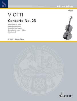 Viotti, G B: Konzert Nr. 23 G-Dur G major No. 4